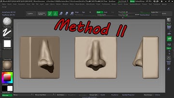 Sculpting a Human Nose  in ZBrush 4R8 - Method 2