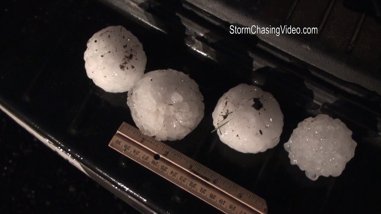 6/14/2014 Grand Island, NE Baseball Size Hail B-Roll