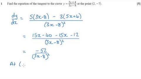 OCR C3 June 2015 q1 - A2 Maths - Product Rule/Quotient Rule