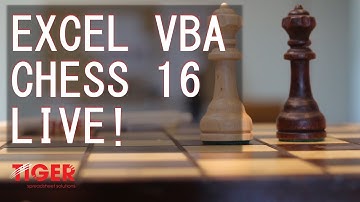 Excel VBA Chess Challenge #16 - LIVE - The Pawn Captures