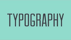 Beginning Graphic Design: Typography 