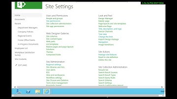 SharePoint 2013 Changing the Navigation of SharePoint