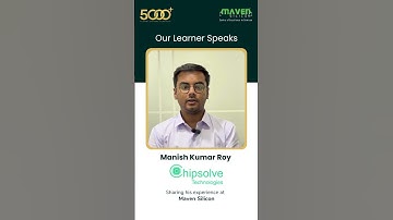 Maven Silicon Placements | Transforming Semicon Careers #EmbeddedSystems #MavenSilicon #VLSITraining