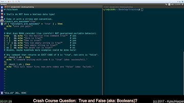 True and False (Booleans) In Shell Scripting