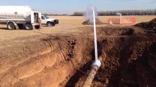 Dual 12 inch freeze plugs on a crude oil pipeline for hydrostatic testing