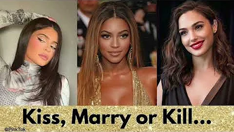 KISS, MARRY OR KILL 💋 Female Celebrities - @pinktok