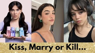 KISS, MARRY OR KILL 💋 Female Celebrities - @pinktok