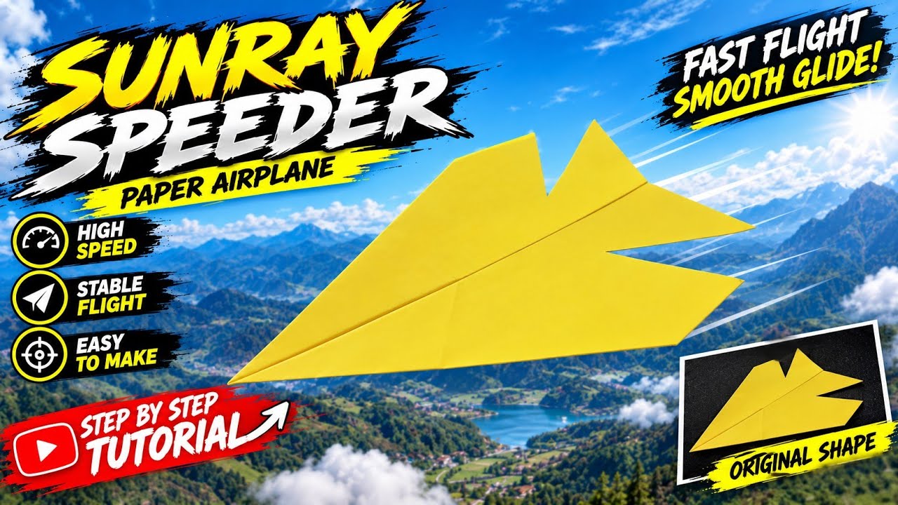 How to Make a Paper Airplane That Flies Far - Easy Paper Plane Tutorial - YouTube