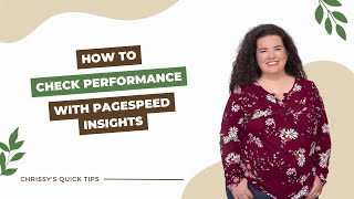 How to Check Website Performance with PageSpeed Insights
