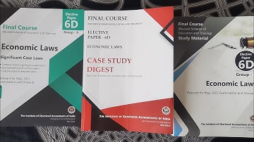 ICAI New Economic Laws 6D Study Mat and Case Study Digest for May 2022 #casestudy #economiclaw #icai