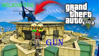 Gta 5 Shinchan & Pinchan Steal Luxurious Helicopter After Crazy Car Adventure In Gta 5