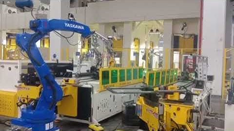 Fully Automatic Pipe Bending Machine Line With Robotic Arm For Loading And Unloading