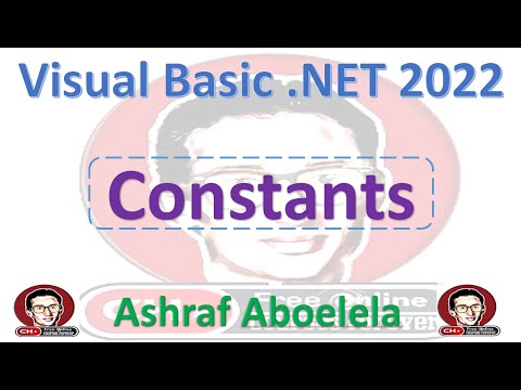Visual Basic  Net 2022  26  Constants