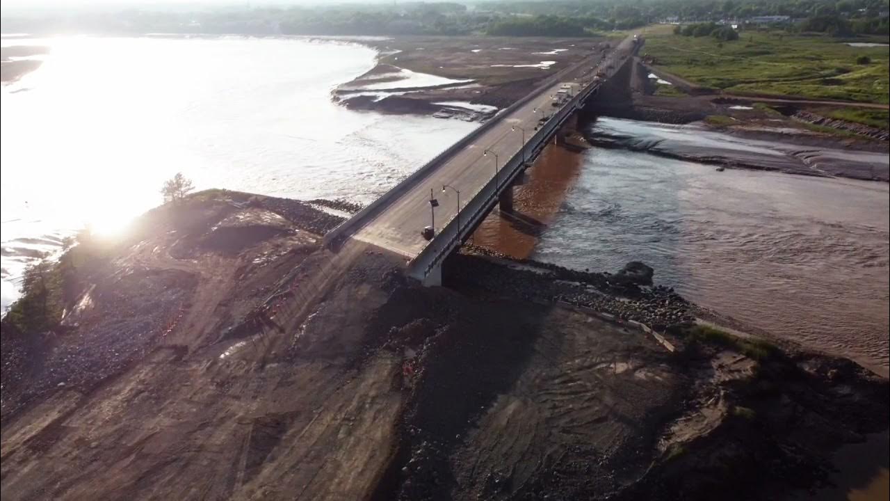 Petitcodiac Bridge Construction July 1st 4k YouTube