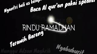 Story WA Ramadhan Tiba || Status WA | Rindu Puasa😇😇
