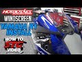 How to install a Hotbodies Windscreen on a 15-17 Yamaha YZF-R1 from SportbikeTrackGear.com