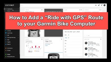 How to add a "Ride with GPS" Route to your Garmin Bike Computer