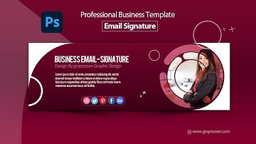 Creative Email Signature Design | Adobe Photoshop Cc