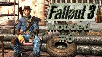 Modded Fallout 3 Playthrough Part 6 Running away from Mirelurks