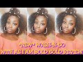 THIS GOLD HAS ME SHOOK 😱.  STYLED WASH-N-GO USING AS I AM &quot;BOLD GOLD&quot; CURL COLOR REVIEW