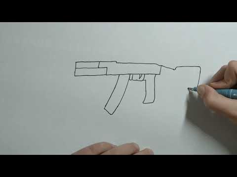 Как нарисовать калаш - YouTube