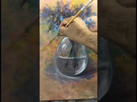 اسهل طريقة لرسم فازة ورد