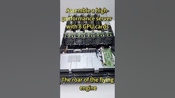 Assemble a high-performance server with 8pcs 4090D GPU cards #gpuserver #rackserver #4090D