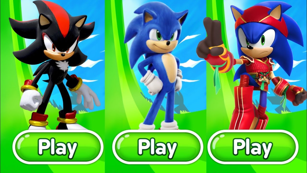 Sonic Dash - Shadow Vs Movie Sonic Vs Dragonfire Sonic Vs all Boss Zazz ...