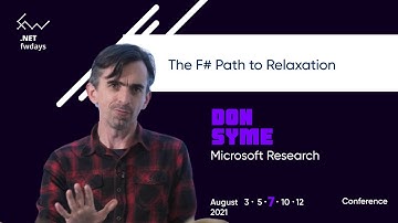 The F# Path to Relaxation [eng] / Don Syme