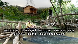 Menghindari teror malam hari saya oindah tempat tiduruntuk sementara waktu hidup di hutan