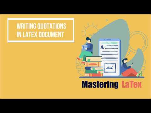 Inserting Quotations in a Latex Document