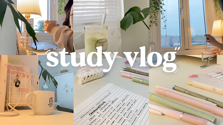STUDY VLOG | study morning productive, daily, motivation ˚ ༘ ೀ⋆｡