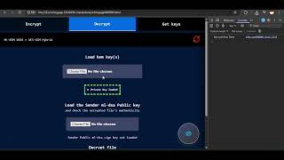 ML-KEM + AES GCM + ML-DSA single standalone HTML file
