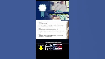 Scrum Master Certification Question 150 #agile #scrum #scrumcertification  #scrummaster #psm