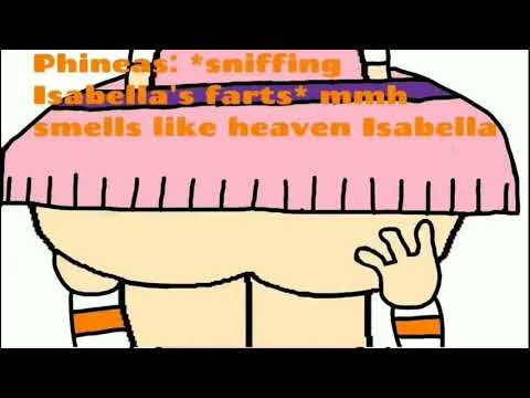 shortfartsvid: Phineas smelling Isabella's heavenly farts (Phineas and Ferb)