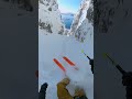 GoPro | Perfect Couloir with 360° Entry 🎬 Nikolai Schirmer #Shorts #POV