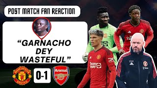 Manchester United 0-1 Arsenal | Garnacho | Casemiro | Ten Hag | Fernandes | Hojlund | Onana | Dalot