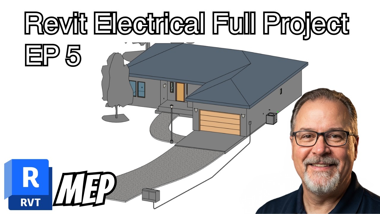 EP 5 REVIT MEP Electrical Full Resi Beginner Course - CIRCUITING LIGHTS ...