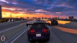 Driving my Supra on a Beautiful Sunset - SRP Tatsumi - Assetto Corsa - | Steering Wheel Logitech G29