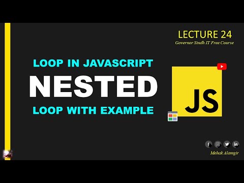nested loop in javascript 2024 I nested loop in javascript urdu