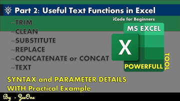 Part 2: Useful String/Text Functions in Excel