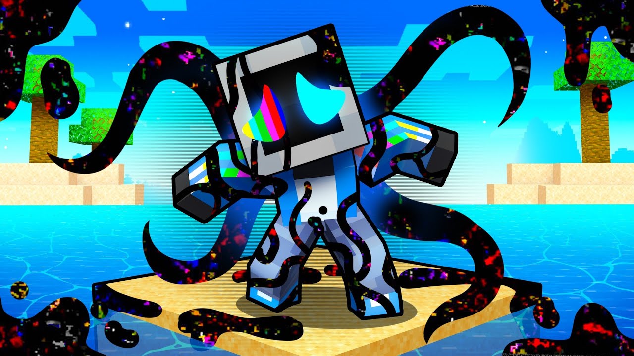 One TeeVee on GLITCH Island in Minecraft!