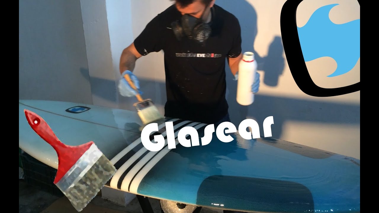 Como glasear una tabla de surf aplicación del gel coat YouTube