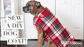 Sew a DIY Dog Coat  how to draft the pattern!