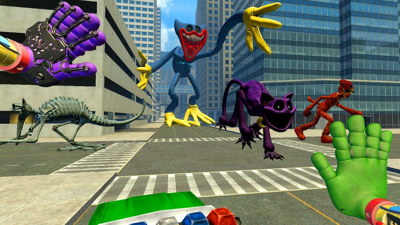 ESCAPE THE HUGGY WUGGY NIGHTMARE FROM POPPY PLAYTIME IN THE WILD CITY | GARRY'S MOD