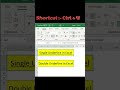 How to add Double Underline in Excel #excelmagic