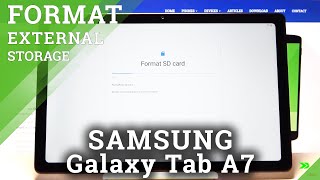 How to Erase External Memory in Samsung Galaxy Tab A7 - Format SD Card