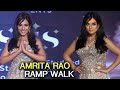 Vivah Actress Amrita Rao Ramp Walk Fashion Show IIJS Nite 2022