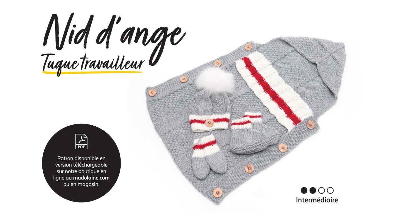 Tutoriel Tricot Nid D Ange Tuque Travailleur Youtube
