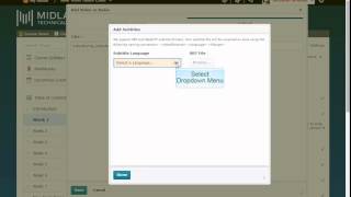 D2L Brightspace v10.4 Create Video Topic with Closed Captions in Content Tool